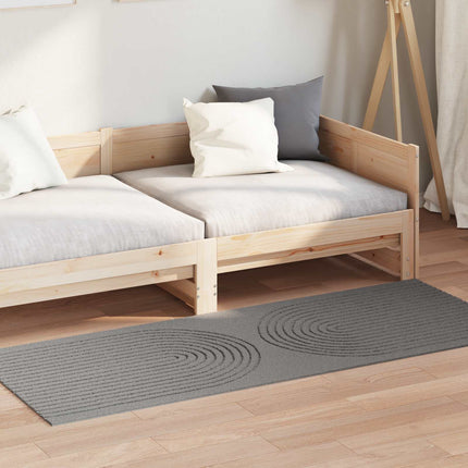 Områdesmattor Rektangulär GALATI Grå 150 x 80 cm Polyester