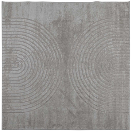 Områdesmattor Fyrkantig GALATI Grå 240 x 240 cm Polyester