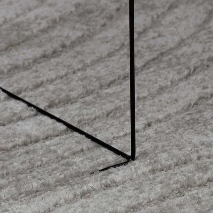 Områdesmattor Rund GALATI Grå Ø 120 CM Polyester