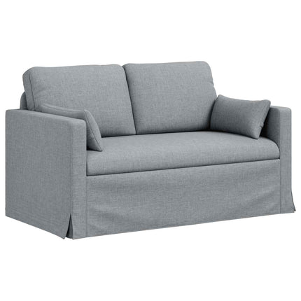 Soffset 2 pcs Ljusgrå 139 x 78 x 80 cm tyg