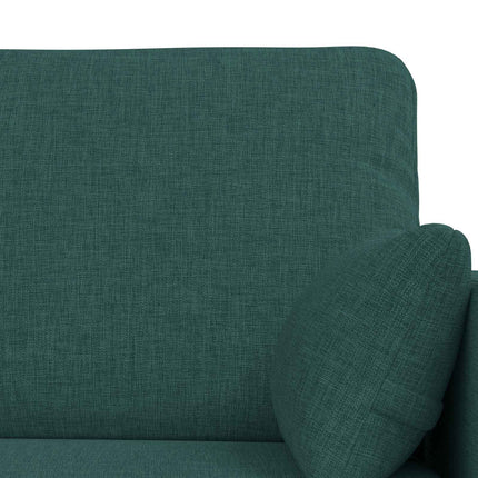 Soffset 2 pcs Mörkgrön 139 x 78 x 80 cm tyg