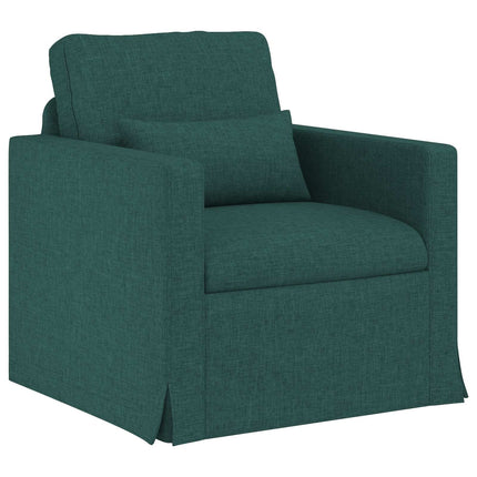 Soffset 2 pcs Mörkgrön 139 x 78 x 80 cm tyg