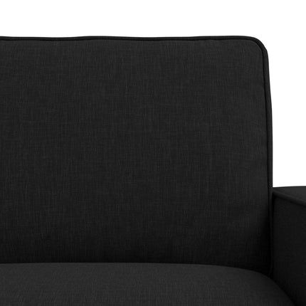 Soffset 2 pcs Svart 162 x 80 x 82 cm tyg