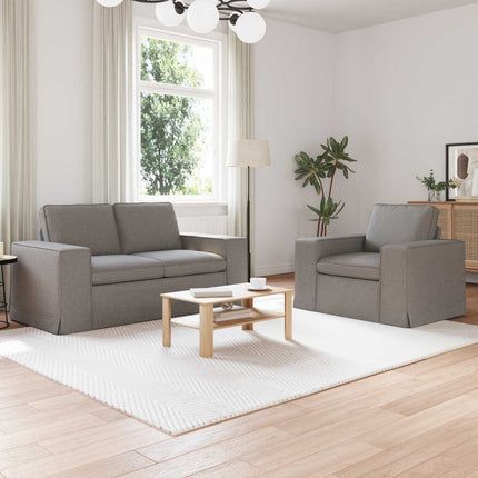 Soffset 2 pcs Taupe 162 x 80 x 82 cm tyg