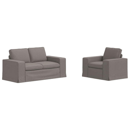 Soffset 2 pcs Taupe 162 x 80 x 82 cm tyg