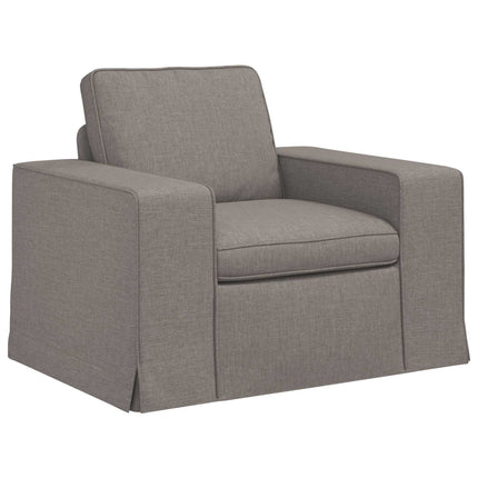 Soffset 2 pcs Taupe 162 x 80 x 82 cm tyg