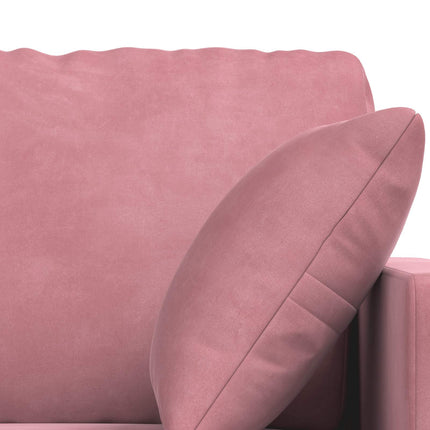 Soffset 2 pcs Rosa 138 x 78 x 80 cm Sammet