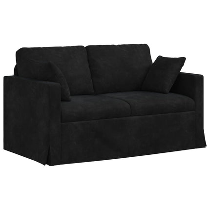 Soffset 2 pcs Svart 138 x 78 x 80 cm Sammet