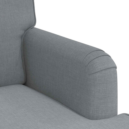 Soffset 2 pcs Ljusgrå 144 x 80 x 85 cm tyg