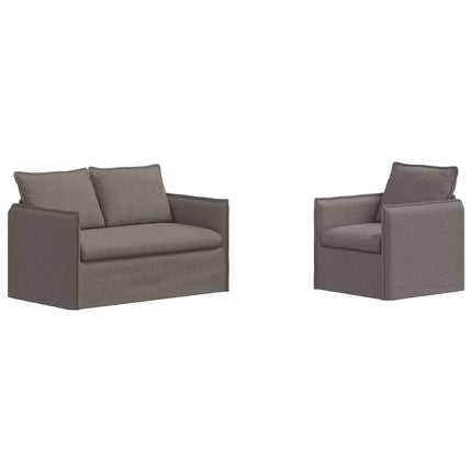 Soffset 2 st Taupe Tyg