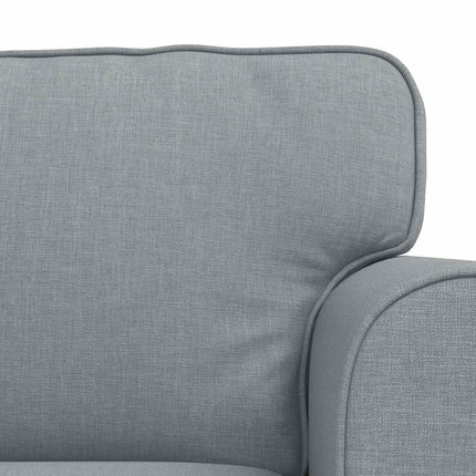 Soffset 2 pcs Ljusgrå 175 x 82 x 80 cm tyg