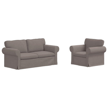 Soffset 2 st Taupe tyg