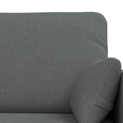Soffset 2 pcs Mörkgrå 158 x 78 x 80 cm tyg