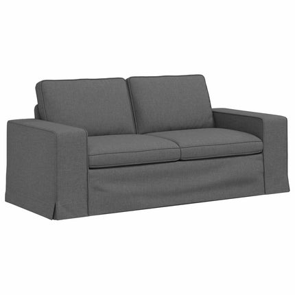 Soffset 2 pcs Mörkgrå 182 x 80 x 82 cm tyg