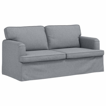 Soffset 2 pcs Ljusgrå 162 x 80 x 85 cm tyg