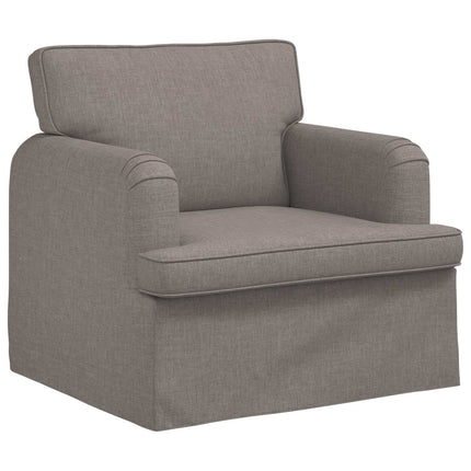 Soffset 2 pcs Taupe 162 x 80 x 85 cm tyg