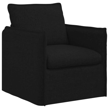 Soffset 2 pcs Svart 156 x 82 x 85 cm Tyg