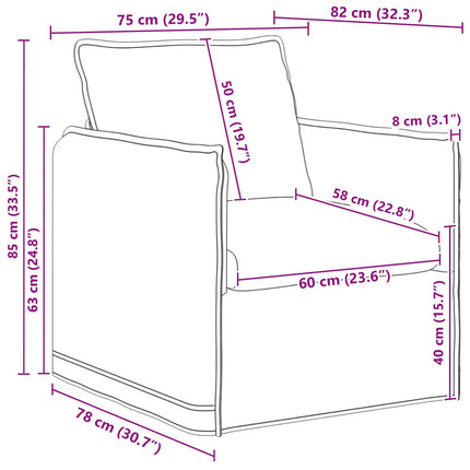 Soffset 2 pcs Taupe 156 x 82 x 85 cm Tyg