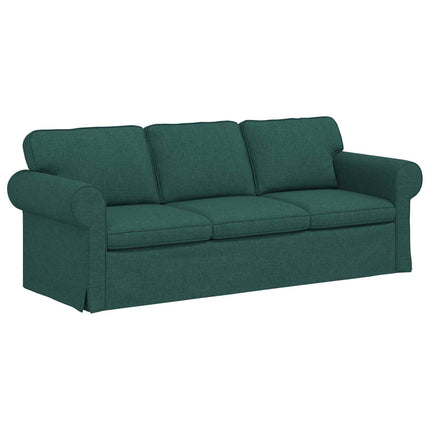 Soffset 2 pcs Mörkgrön 215 x 82 x 80 cm tyg
