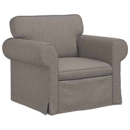 Soffset 2 pcs Taupe 215 x 82 x 80 cm tyg