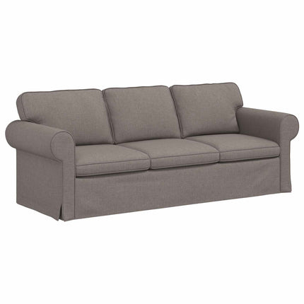 Soffset 2 pcs Taupe 215 x 82 x 80 cm tyg