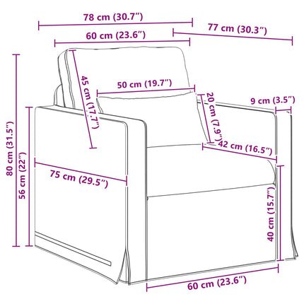 Soffset 2 pcs Mörkgrön 198 x 78 x 80 cm tyg