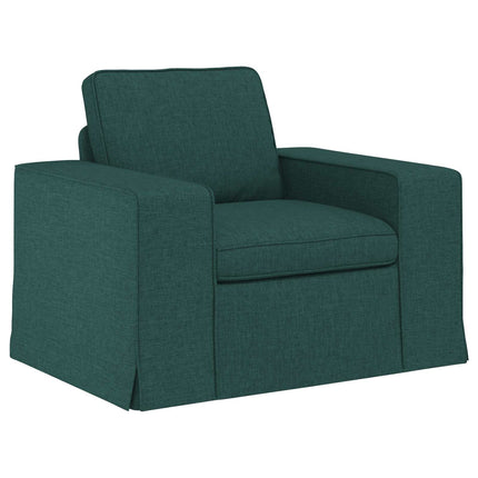 Soffset 2 pcs Mörkgrön 222 x 80 x 82 cm tyg