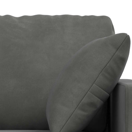 Soffset 2 pcs Mörkgrå 198 x 78 x 80 cm Sammet