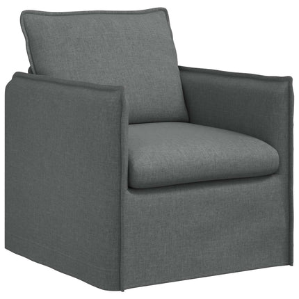Soffset 2 pcs Mörkgrå 196 x 82 x 85 cm Tyg