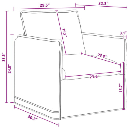 Soffset 2 pcs Mörkgrå 196 x 82 x 85 cm Tyg