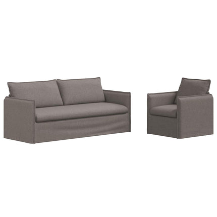 Soffset 2 st Taupe Tyg