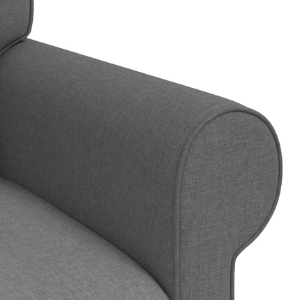 Soffa Mörkgrå 95 x 82 x 80 cm tyg