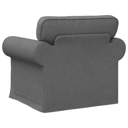 Soffa Mörkgrå 95 x 82 x 80 cm tyg