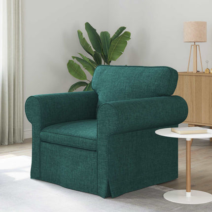 Soffa Mörkgrön 95 x 82 x 80 cm tyg