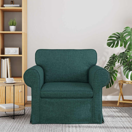 Soffa Mörkgrön 95 x 82 x 80 cm tyg