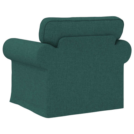 Soffa Mörkgrön 95 x 82 x 80 cm tyg