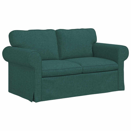 Soffa Mörkgrön 155 x 82 x 80 cm tyg