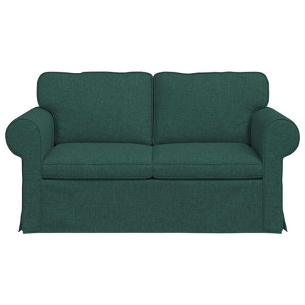 Soffa Mörkgrön 155 x 82 x 80 cm tyg