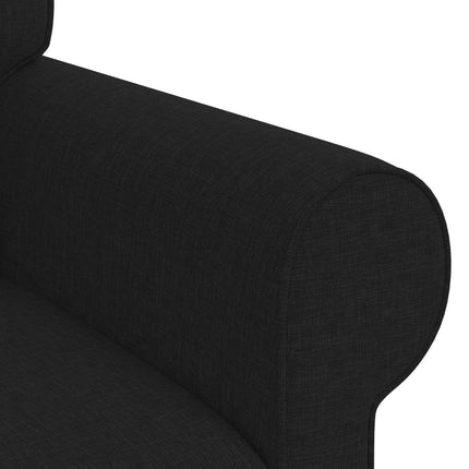 Soffa Svart 175 x 82 x 80 cm tyg