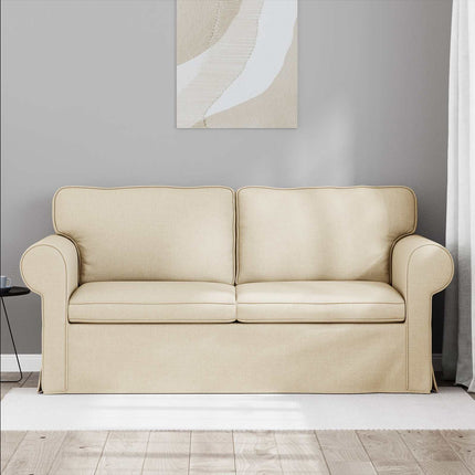 Soffa Kräm 175 x 82 x 80 cm tyg