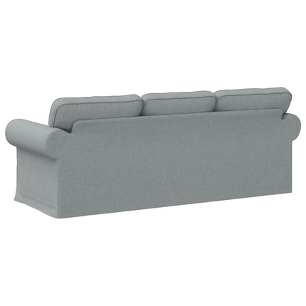 Soffa Ljusgrå 215 x 82 x 80 cm tyg