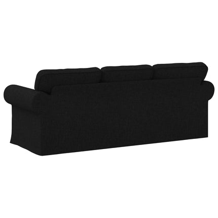 Soffa Svart 215 x 82 x 80 cm tyg