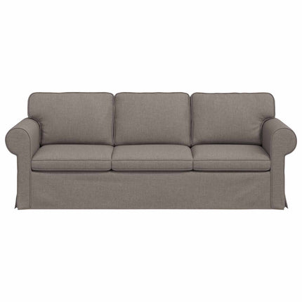 Soffa Taupe 215 x 82 x 80 cm tyg
