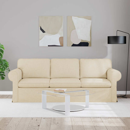 Soffa Kräm 215 x 82 x 80 cm tyg