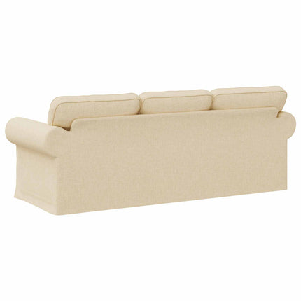 Soffa Kräm 215 x 82 x 80 cm tyg