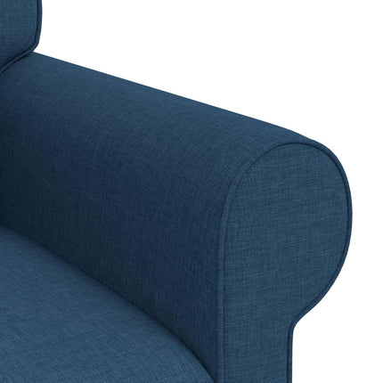 Soffa Blå 215 x 82 x 80 cm tyg