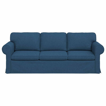 Soffa Blå 215 x 82 x 80 cm tyg