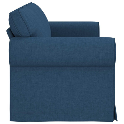 Soffa Blå 215 x 82 x 80 cm tyg