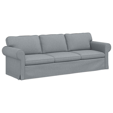 Soffa Ljusgrå 245 x 82 x 80 cm tyg