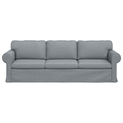 Soffa Ljusgrå 245 x 82 x 80 cm tyg